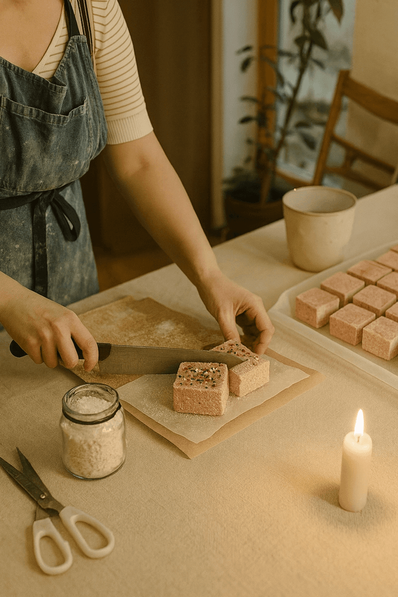 Presentask med marshmallows